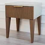 Тумба прикроватная коричневая с белой столешницей Harper Line варинант исполнения - 1 | Loft Concept в Перми