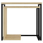 Комплект из 2-х приставных столов прямоугольной формы из дерева ZIGOSH OAK варинант исполнения - 1 | Loft Concept в Перми