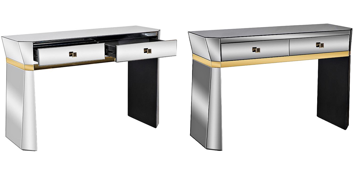 Консоль зеркальная Emiliano Mirrored Console Консоль зеркальная Emiliano Mirrored Console - Loft-Concept в Перми