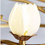 Люстра с ветвистым каркасом и плафонами в виде лотосов Chandelier Lotus варинант исполнения - 1 | Loft Concept в Перми