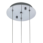 Подвесной светильник хром Trio Odile Acrylic Tube Hanging Lamp Chrome варинант исполнения - 3 | Loft Concept в Перми