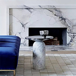 Дизайнерский журнальный стол с чёрной круглой столешницей Visanyp варинант исполнения - 1 | Loft Concept в Перми