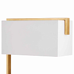 Торшер с прямоугольным абажуром на золотом металлическом каркасе Rectangular Plane  варинант исполнения - 2 | Loft Concept в Перми