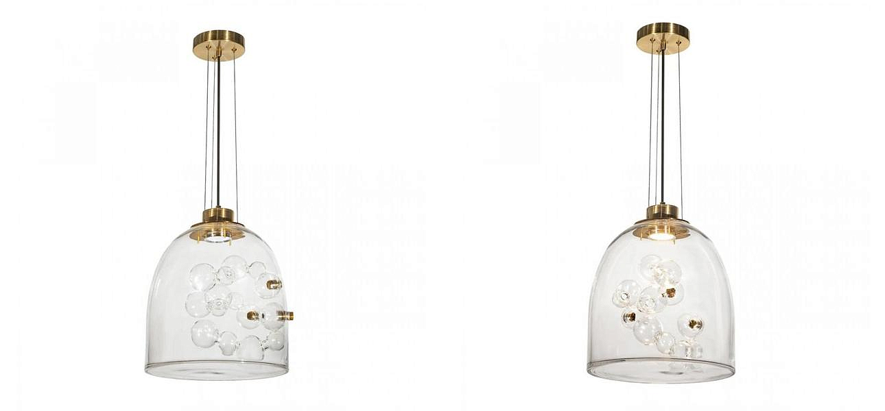 Подвесной светильник Lamps Inside Bubbles side bell Подвесной светильник Lamps Inside Bubbles side bell - Loft-Concept в Перми