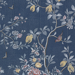 Обои ручная роспись Houghton Dark Blue варинант исполнения - 1 | Loft Concept в Перми