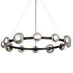 Светодиодная кольцевая люстра IONA Сhandelier black варинант исполнения - 3 | Loft Concept в Перми