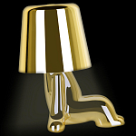 Настольная лампа фигурная цвета золото с гладким абажуром Высота 16 см Sophia варинант исполнения - 5 | Loft Concept в Перми