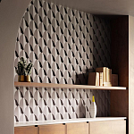 Гипсовая 3D Панель DRAGON SCALE - C варинант исполнения - 1 | Loft Concept в Перми