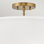 Потолочный светильник с двухслойным белым текстильным абажуром Hinkley варинант исполнения - 16 | Loft Concept в Перми