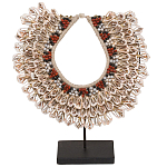 Этническое ожерелье из ракушек на подставке Ethnic Necklace Lacy Shells Beige варинант исполнения - 1 | Loft Concept в Перми