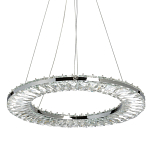 Люстра круглая с прозрачной хрустальной рамкой Maude Crystal Light варинант исполнения - 1 | Loft Concept в Перми