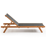 Шезлонг из текстиля и эвкалипта Power of Nature варинант исполнения - 2 | Loft Concept в Перми