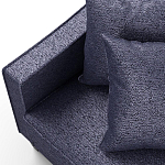 Мебельная ткань Шенилл синий цвет 138 см T4-33 варинант исполнения - 2 | Loft Concept в Перми