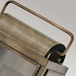 Настенный фонарь прямоугольной формы цвета состаренная латунь с двумя лампами Hinkley варинант исполнения - 4 | Loft Concept в Перми