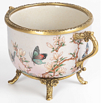 Фарфоровая чаша с бронзовыми элементами Eden Garden варинант исполнения - 2 | Loft Concept в Перми