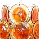 Люстра из оранжевых стеклянных дисков OrangeGlowing Reflectors варинант исполнения - 1 | Loft Concept в Перми