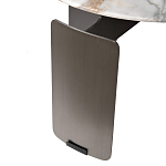 Столик журнальный с круглой мраморной столешницей на трех опорах Marble Stone Drawing варинант исполнения - 5 | Loft Concept в Перми