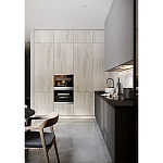 Серый кухонный гарнитур с фасадом под светлый дуб Ferrand Kitchen Set варинант исполнения - 2 | Loft Concept в Перми