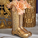 Ваза в форме сапог с рельефной текстурой и ручками Vase Boot варинант исполнения - 3 | Loft Concept в Перми