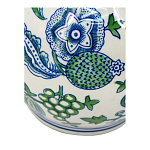 Ваза фигурная с сине-зелеными узорами распустившихся цветов Blossoming Spring варинант исполнения - 3 | Loft Concept в Перми