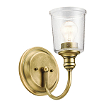 Бра с прозрачным стеклянным абажуром в форме цилиндра Kichler варинант исполнения - 12 | Loft Concept в Перми