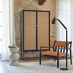 Шкаф с 2-мя дверцами из ротанга ручной работы Fuse Wicker Furniture варинант исполнения - 5 | Loft Concept в Перми