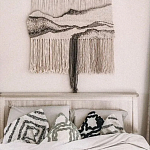 Панно Современный Гобелен ручная работа Туманное Утро варинант исполнения - 4 | Loft Concept в Перми