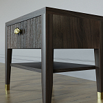 Прикроватная тумбочка с ящиком Elsa Dreams Walnut варинант исполнения - 3 | Loft Concept в Перми