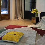 Чехол на подушку с рисунком горчичного цвета Elan Textured варинант исполнения - 2 | Loft Concept в Перми