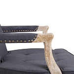 Кресло Aubrey Classical Armchair dark grey velour варинант исполнения - 5 | Loft Concept в Перми