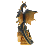 Декоративная статуэтка Дракон Green Gold Dragon Treasure Keeper Statuette варинант исполнения - 4 | Loft Concept в Перми