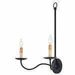 Бра настенное черное с 2-мя лампами Candle Sleeves варинант исполнения - 2 | Loft Concept в Перми