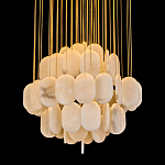 Люстра с овальными подвесками из натурального камня Spatial Composition варинант исполнения - 2 | Loft Concept в Перми