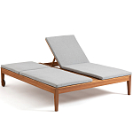 Шезлонг двухместный из эвкалипта Sunset варинант исполнения - 2 | Loft Concept в Перми