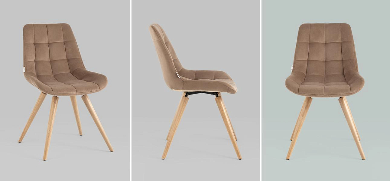 Стул NANCY Chair Велюр Капучино Стул NANCY Chair Велюр Капучино - Loft-Concept в Перми