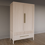 Шкаф платяной Primo с выдвижными ящиками шпон Черный дуб варинант исполнения - 3 | Loft Concept в Перми