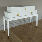 Премиальная Консоль с тремя ящиками Elsa Dreams White варинант исполнения - 1 | Loft Concept в Перми