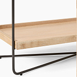 Консоль деревянной столешницей и полкой Wooden Table Top and Shelf варинант исполнения - 3 | Loft Concept в Перми