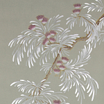 Обои ручная роспись Silk Tree Special Colourway on grey painted Xuan paper варинант исполнения - 1 | Loft Concept в Перми