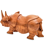 Статуэтка деревянная в виде носорога Rhino Horn варинант исполнения - 2 | Loft Concept в Перми