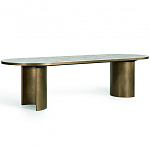 Дизайнерский рабочий стол из металла BLEVIO Table варинант исполнения - 10 | Loft Concept в Перми