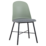 Стул из прочного пластика на металлическом основании Anora Green  варинант исполнения - 1 | Loft Concept в Перми