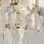 Люстра многоярусная с овальными прозрачными подвесками 28 см Harmonica варинант исполнения - 8 | Loft Concept в Перми