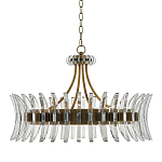 Люстра круглая с прозрачными элементами в форме полумесяца Crescent варинант исполнения - 2 | Loft Concept в Перми