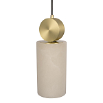 Подвесной светильник с цилиндрическим мраморным плафоном Marble square варинант исполнения - 3 | Loft Concept в Перми