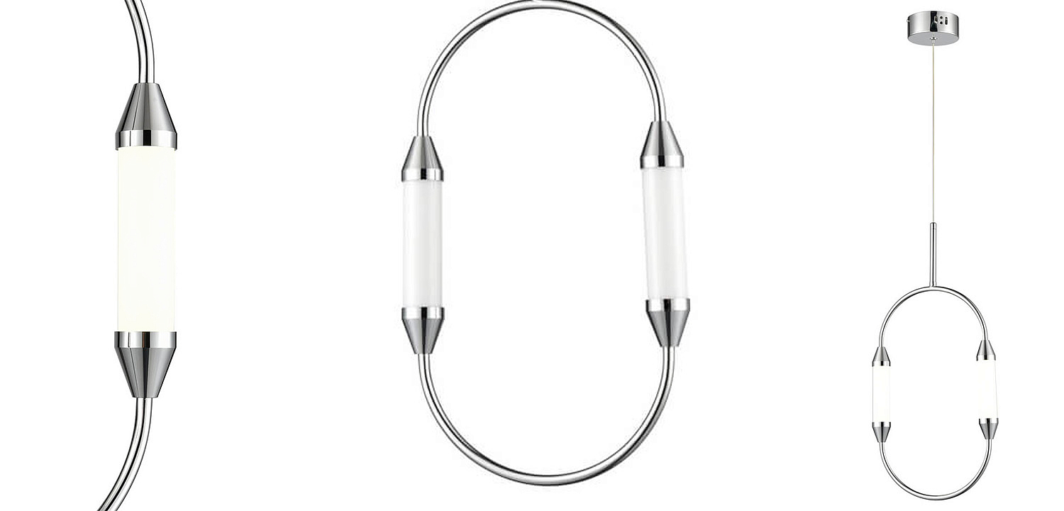 Подвесной светильник Giopato & Coombes CIRQUE Pendant Ellipse Vertical Chrome S Подвесной светильник Giopato & Coombes CIRQUE Pendant Ellipse Vertical Chrome S - Loft-Concept в Перми