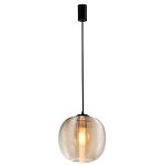 Подвесной светильник со стеклянным рельефным плафоном хром Perforated Glass 25 варинант исполнения - 2 | Loft Concept в Перми