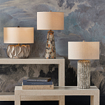 Настольная лампа с каркасом с состаренным эффектом Ancient Column варинант исполнения - 4 | Loft Concept в Перми