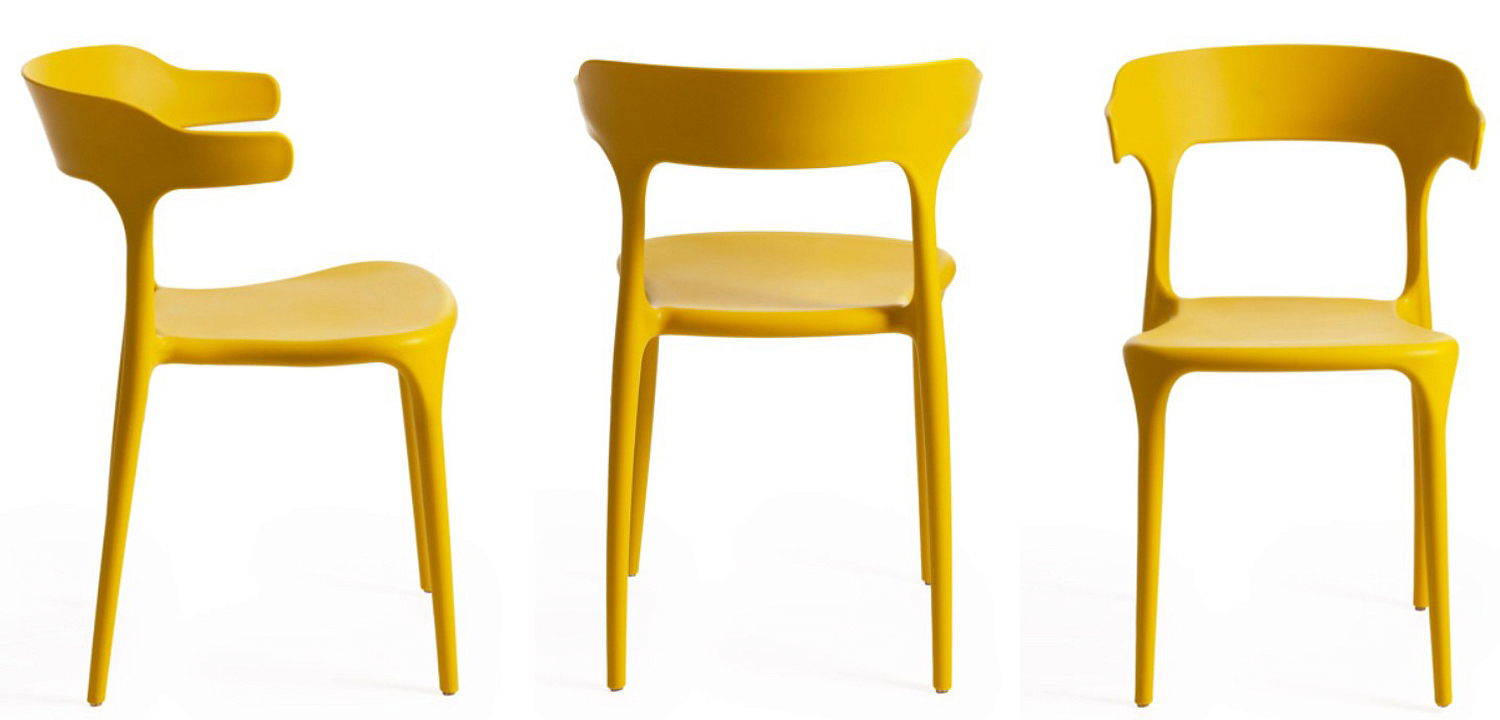 Стул Joris Yellow Plastic Стул Joris Yellow Plastic - Loft-Concept в Перми