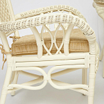 Комплект обеденный из ротанга Eloise grand white варинант исполнения - 4 | Loft Concept в Перми
